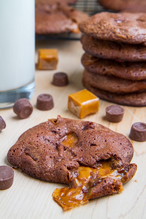 Fudgy Rolo brownie cookies
