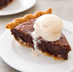 Fudgy Tar Heel pie