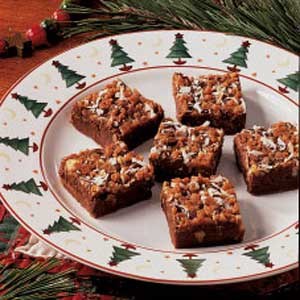 Fudgy toffee bars