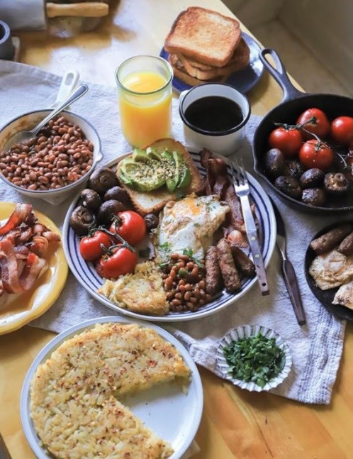 Full English-American breakfast