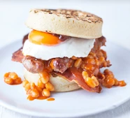 Full English crumpets