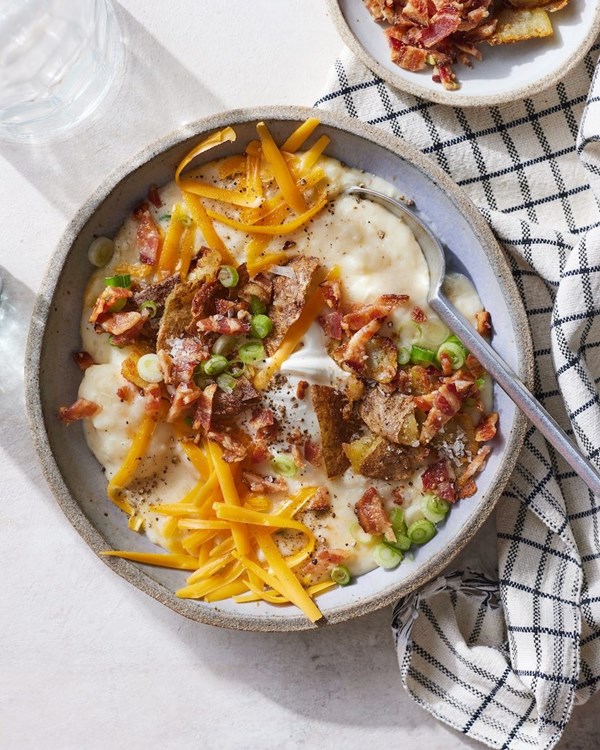 Fully loaded baked potato soup
