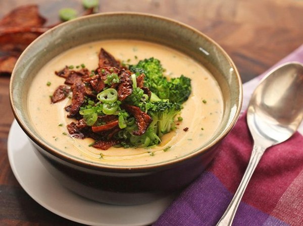Fully loaded vegan baked potato soup