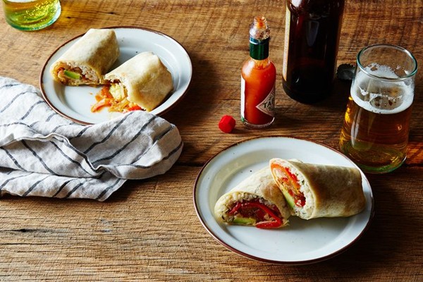 Fully loaded vegan burritos