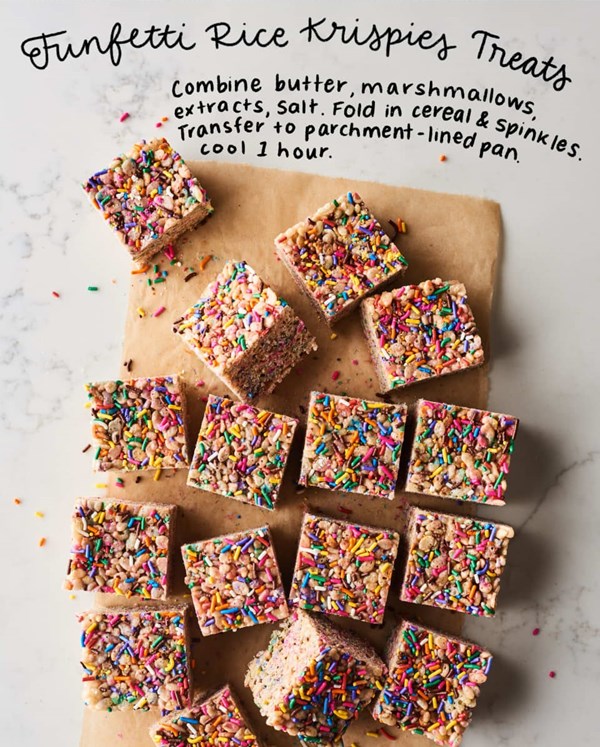 Funfetti Rice Krispies treats