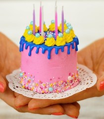 Funfetti-style birthday cake