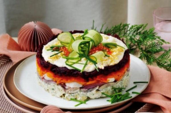 Fur coat salad cake (Shuba)