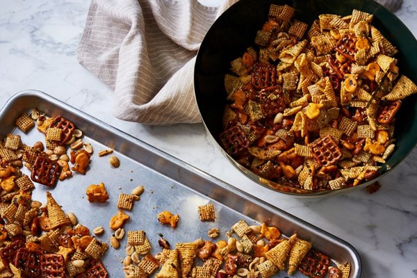 Furikake Chex mix snack