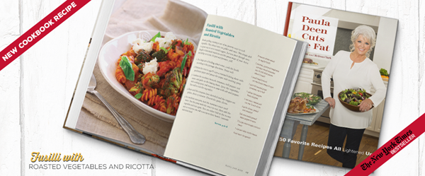 Fusilli with roasted vegetables and ricotta