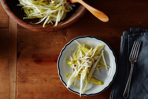 Gabrielle Hamilton's endive salad in the Roman puntarelle style