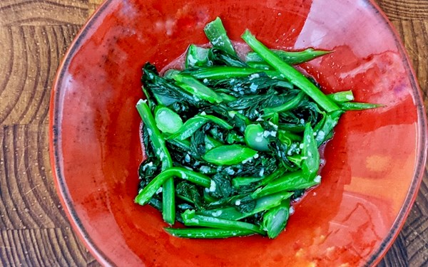 Gai lan with garlic