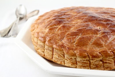 Galette des rois with vanilla bean apple pastry cream