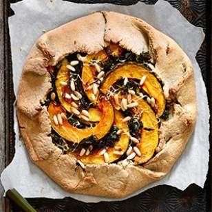 Galette with kabocha squash & kale