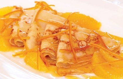 Galvins' crêpes Suzette