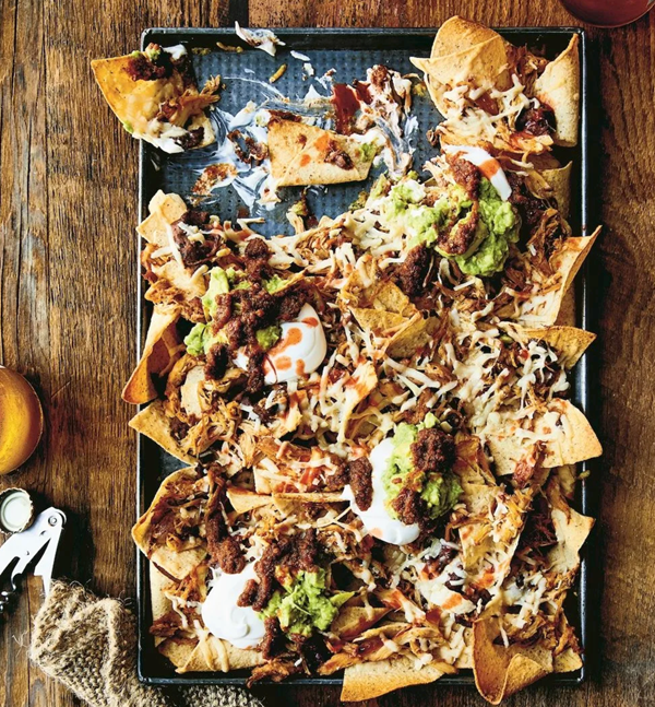 Game day sheet pan nachos
