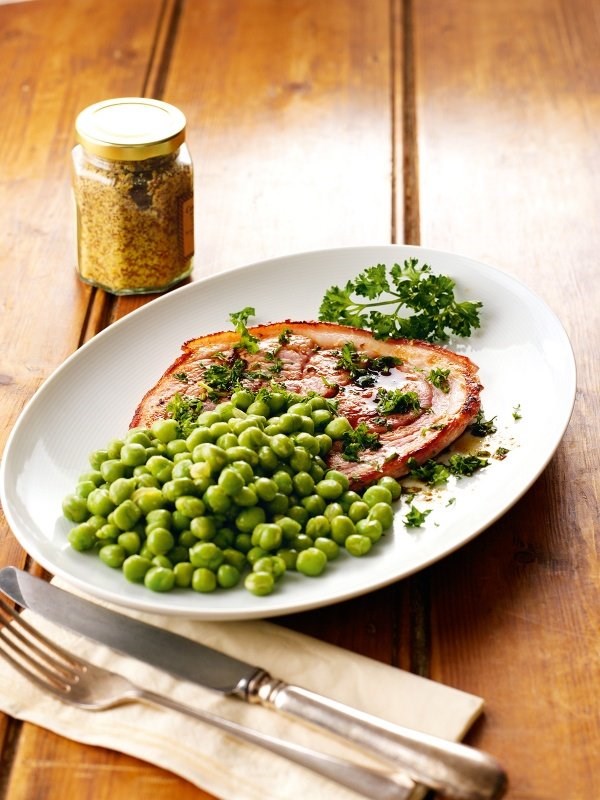 Gammon steaks with parsley