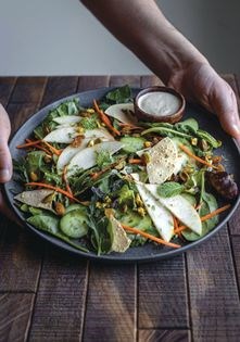 Garam masala and papad salad