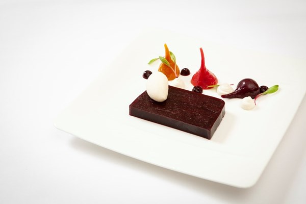 Garden beetroot terrine