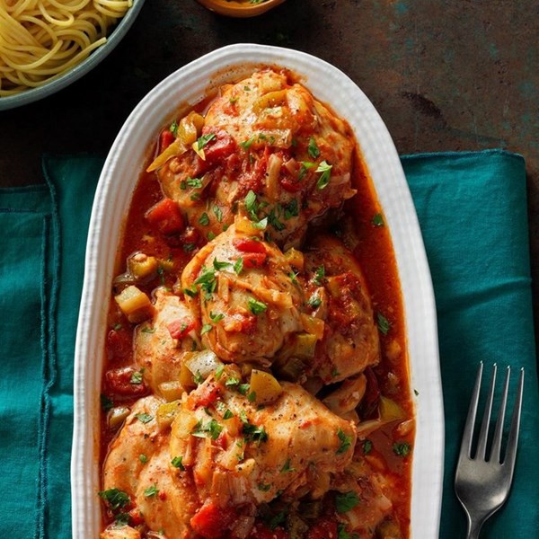 Garden chicken cacciatore