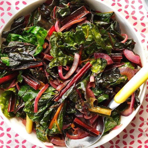 Garden-fresh rainbow chard