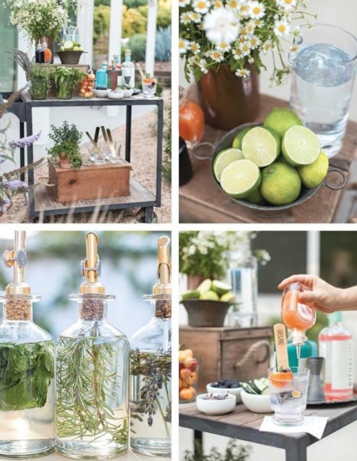 Garden gin and tonic bar