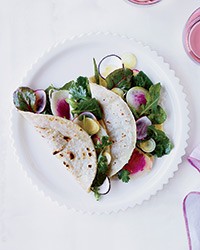 Garden salad tacos