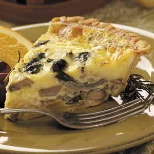Garden vegetable quiche 