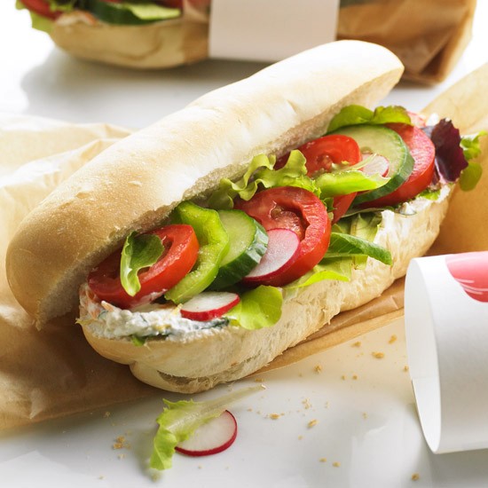Garden veggie subs