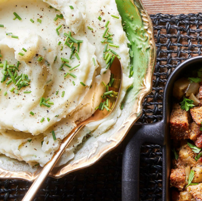 Garlic & chive mashed potatoes