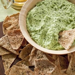 Garlic & herb pita chips