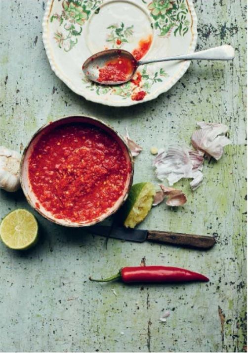 Garlic and chilli chutney (Lahsun mirch chutney)