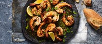 Garlic and cumin butter prawns