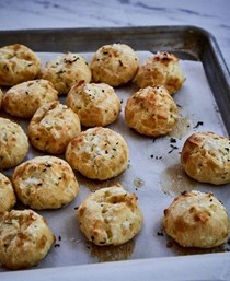 Garlic and herb gougères