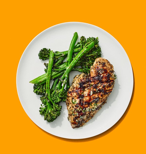 Garlic and herb marinated chicken breasts