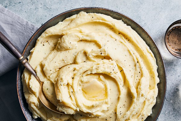Garlic-and-herb mashed potatoes
