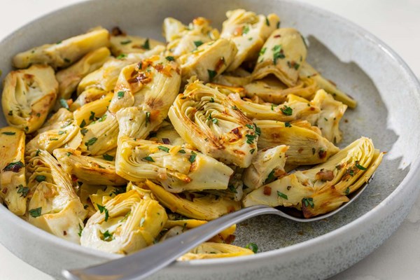 Garlic and herb sautéed artichokes
