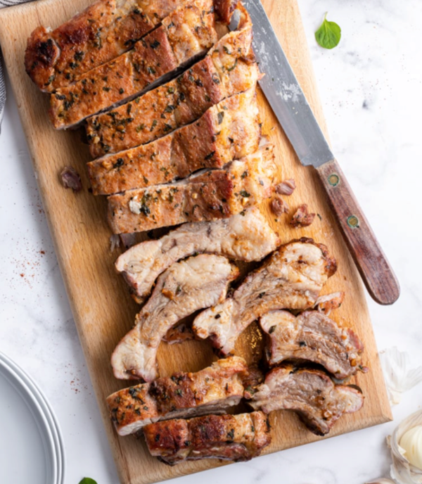 Garlic and oregano baby back ribs