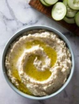 Garlic and rosemary white bean dip
