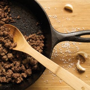 Garlic-browned ground meat