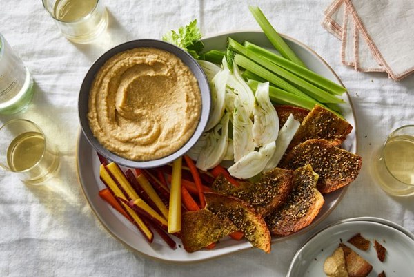 Garlic butter hummus