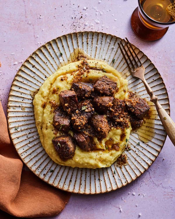 Garlic butter steak bites 