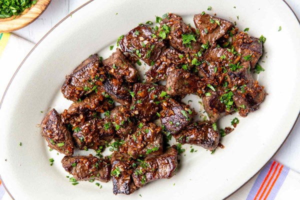 Garlic butter steak bites