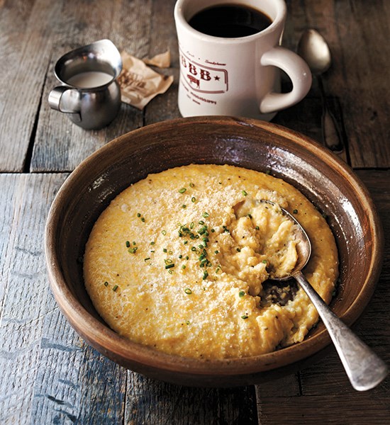 Garlic cheese grits