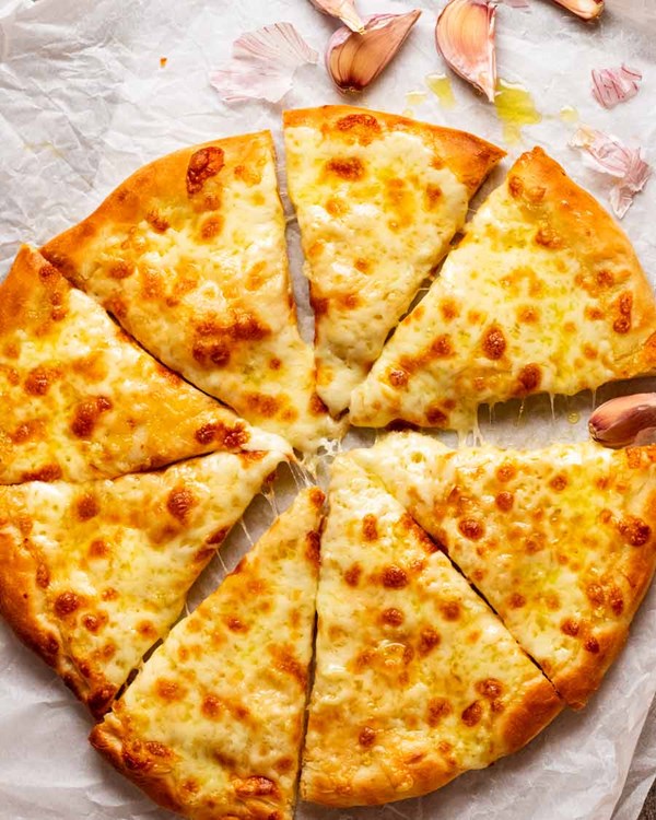 Garlic cheese pizza