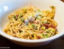 Garlic chive carbonara