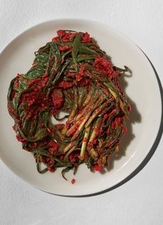 Garlic chive kimchi (Butchu kimchi)