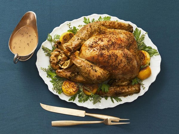 Garlic-citrus roast turkey