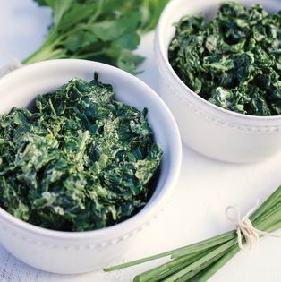 Garlic-creamed spinach