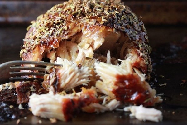 Garlic fennel pork roast