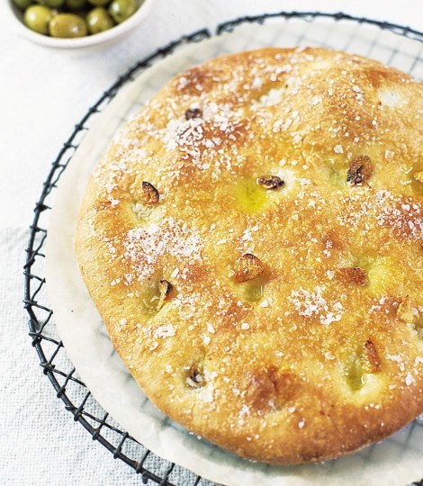 Garlic focaccia